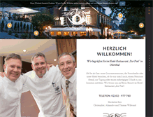 Tablet Screenshot of hotel-restaurant-zur-post.de